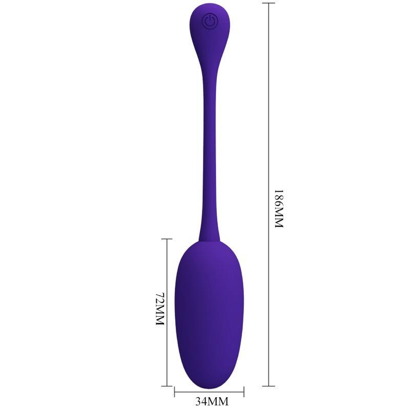 KNUCKER PURPLE RECHARGEABLE VIBRATING EGG