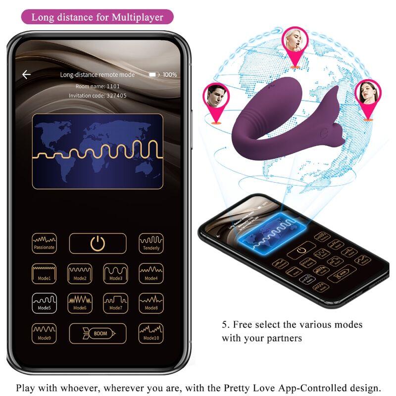 JAYLEEN VIBRATOR APP REMOTE CONTROL PURPLE