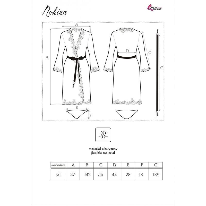 NOKINA LC XG055 OBLEKA + PANTY ČRNA ENA VELIKOST