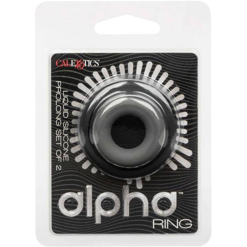 ALPHA PROLONG SET OF 2 RING GREY