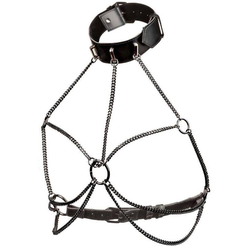 EUPHORIA PLUS SIZE MULTI CHAIN COLLAR HARNESS