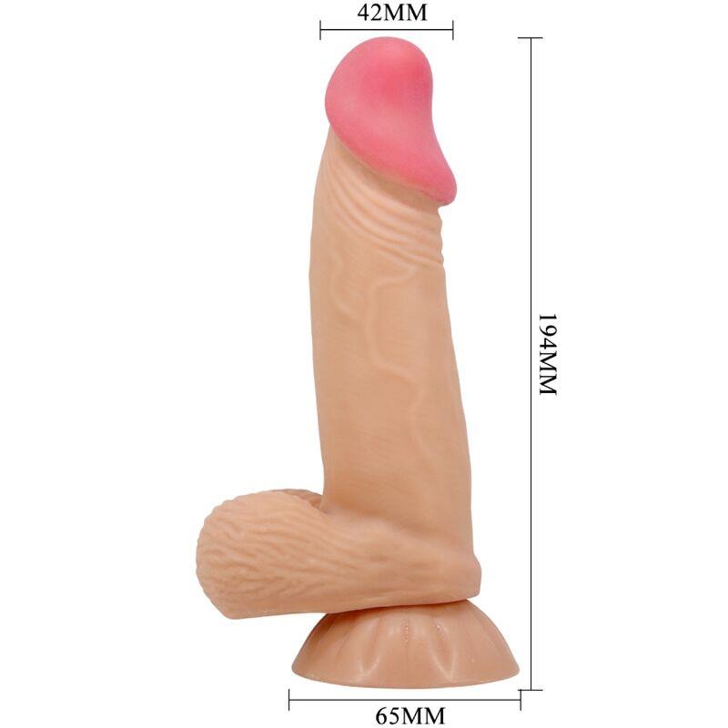 SERIJA SLIDING SKIN REALISTIČNI DILDO S CUPOM ZA USISAVANJE 19.4 CM