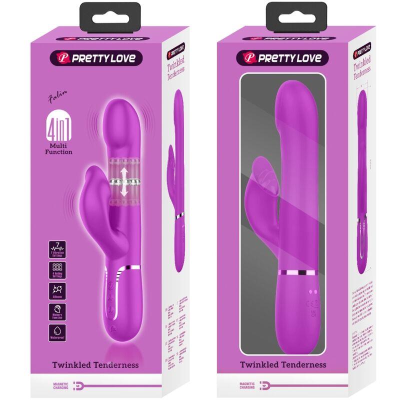 RABBIT VIBRATOR PEARLS VIOLET