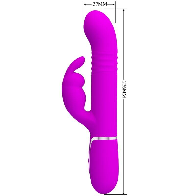 COALE RABBIT VIBRATOR PERLE LJUBIČASTI