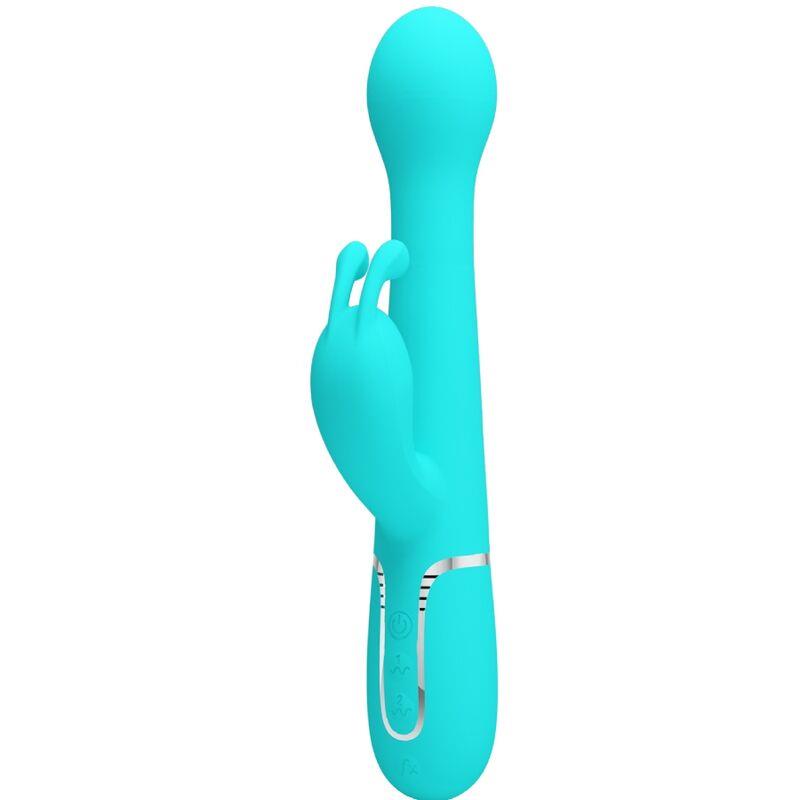 DEJON RABBIT VIBRATOR 3 V 1 MULTIFUNKCIONALNI AQUA ZELEN