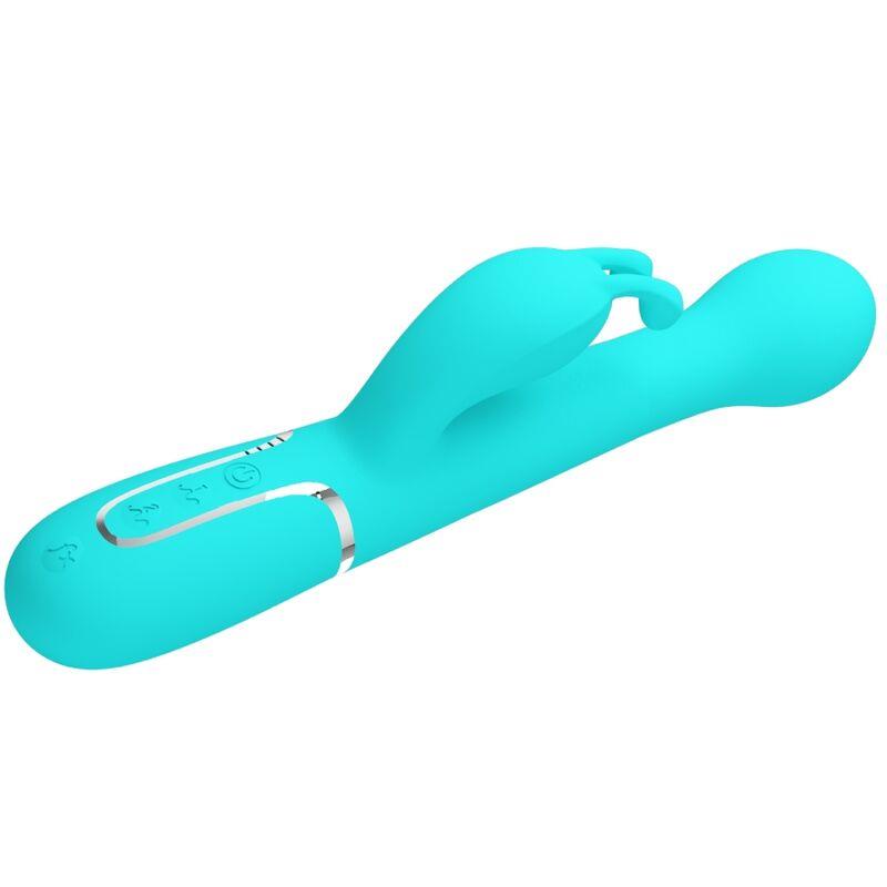DEJON RABBIT VIBRATOR 3 V 1 MULTIFUNKCIONALNI AQUA ZELEN