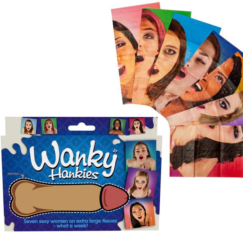 WANKY HANKIES 7 EXTRA LARGE WOMEN'S HANDKERCHIEFS