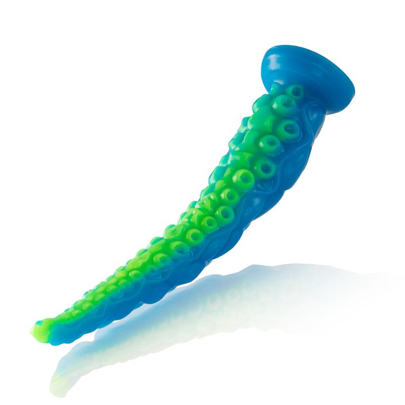 SCYLLA FLUORESCENTNI TANEK TENTAKEL DILDO MALE VELIKOSTI