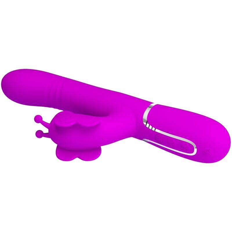 MULTIFUNCTION RABBIT VIBRATOR 4 IN 1 BUTTERFLY FUCHSIA