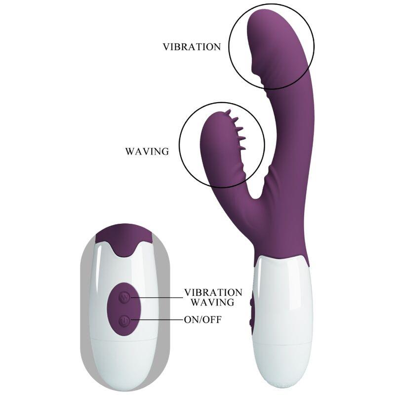 ANDRE RABBIT VIBRATOR & G-POINT STIMULATOR PURPLE