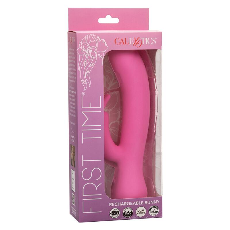 FIRST TIME VIBRATOR RABBIT RECHARGEABLE PINK