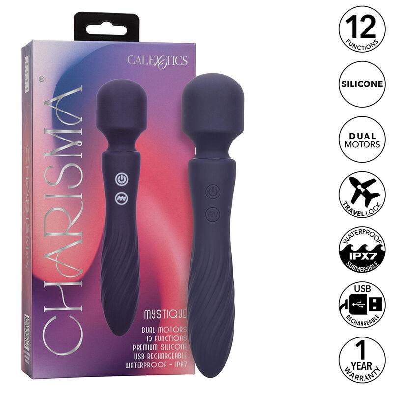 CHARISMA MYSTIQUE MASSAGER DUAL MOTORS 12 FUNCTIONS 20,5 CM X 4.5 CM PURPLE
