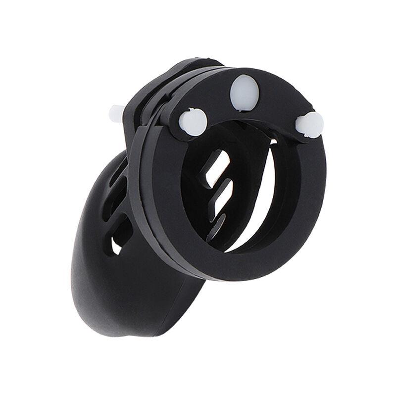 EXTREME CHASTITY COCK CAGE SILICONE SIZE S BLACK