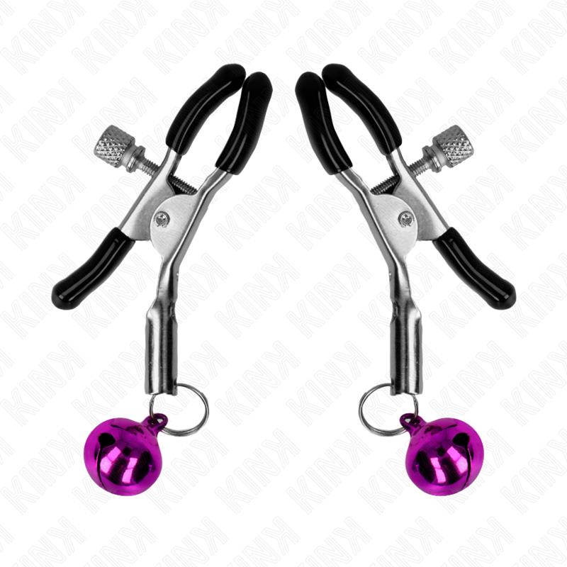 PURPLE SINGLE BELL NIPPLE CLAMP 6 CM