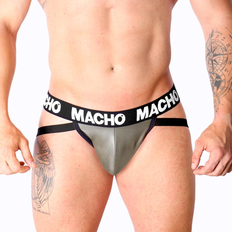 MX27GR JOCK LEATHER GRAY BEIGE S