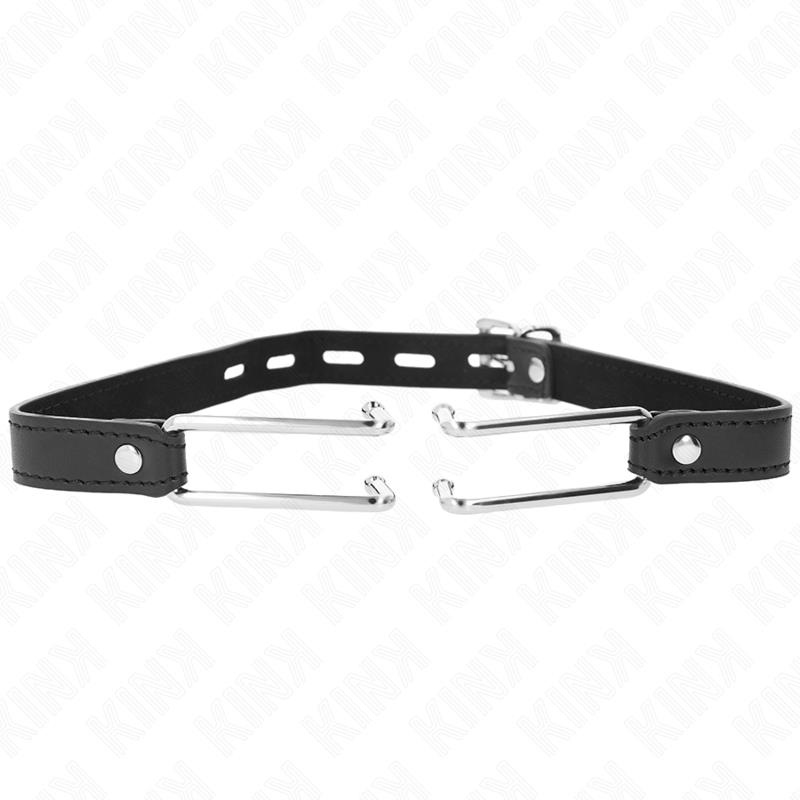 METAL HOOK GAG 11.5 CM WITH LEATHERETTE STRAP ADJUSTABLE 39-58 CM X 2 CM
