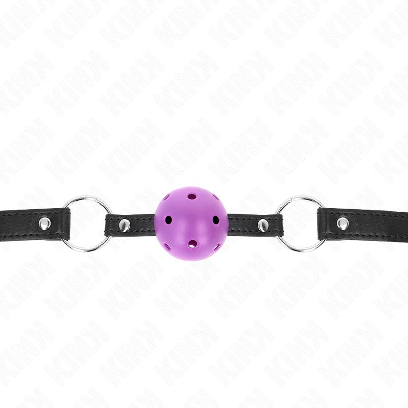 HOLLOW HARD PURPLE BALL 4.5 CM GAG 63.5 X 2 CM