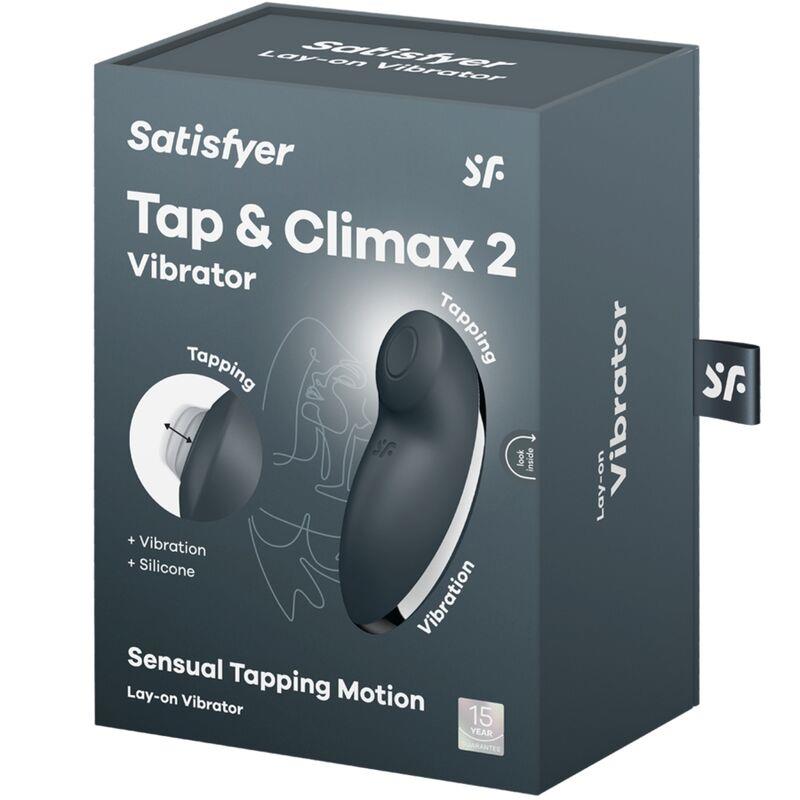 TAP & CLIMAX 2 VIBRATOR & STIMULATOR GREY