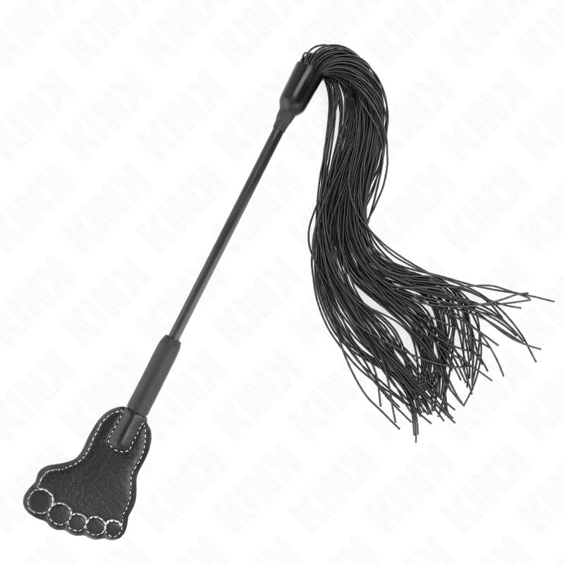 FOOT SHAPED PADDLE WITH TASSEL WHIP 31 CM