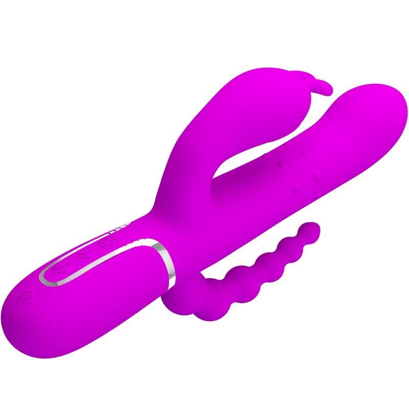 CAMMY TRIPLE VIBRATOR MULTIFUNCTION 4 IN 1 PINK