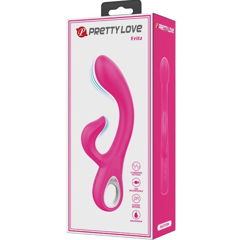 FRITZ RABBIT VIBRATOR 12 VIBRATIONS PINK