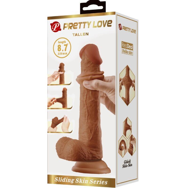 TALLEN REALISTIC DILDO 22 CM BROWN