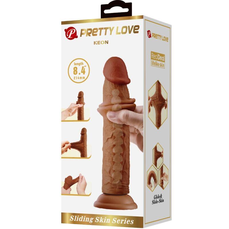 KEON REALISTIC DILDO 21 CM BROWN