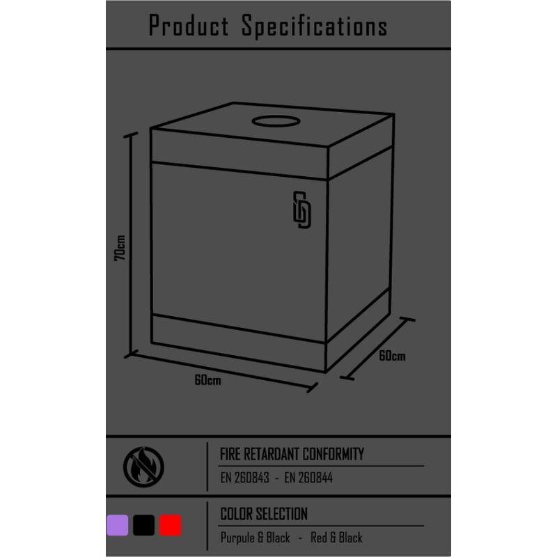 KINK CLUB CABINA BUKKAKE ČRNA IN RDEČA