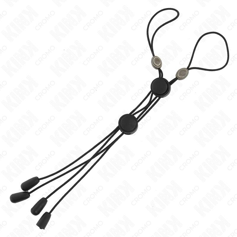 BLACK DETAIL NIPPLE CLAMPS WITH BLACK ELASTIC