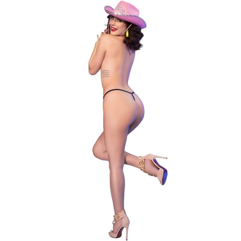 CR 4836 THONG KISS ME BLACK S/M