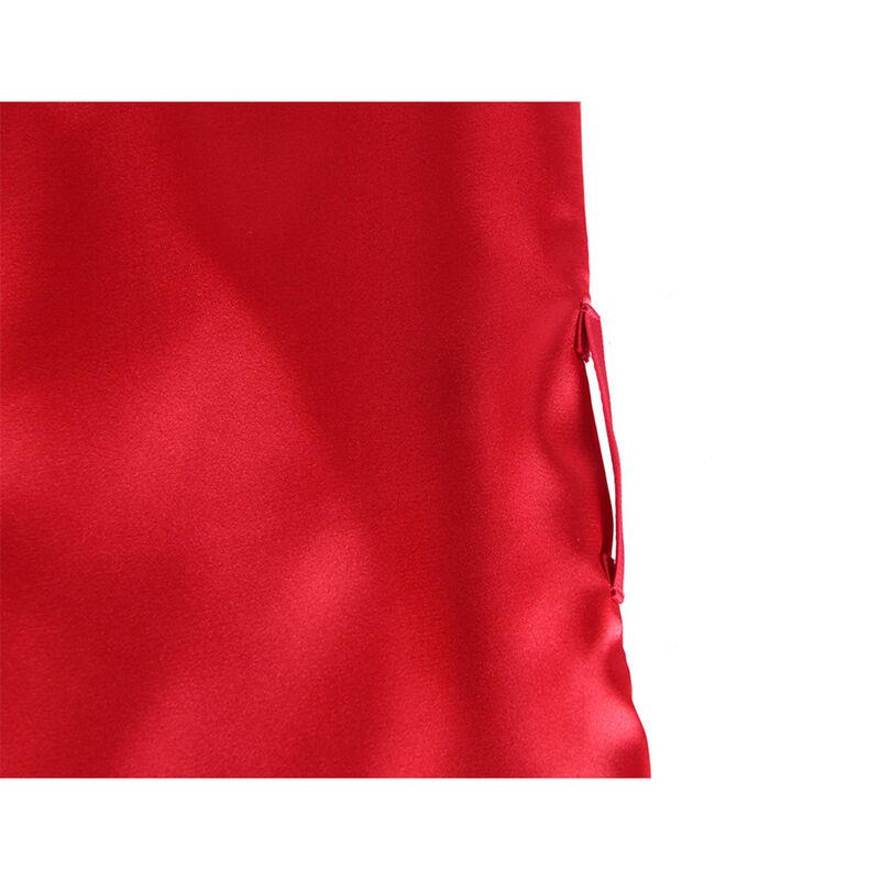 954017 ČIPKASTA PROZORNA MAJICA + TANGICE RDEČA/ČRNA S/M