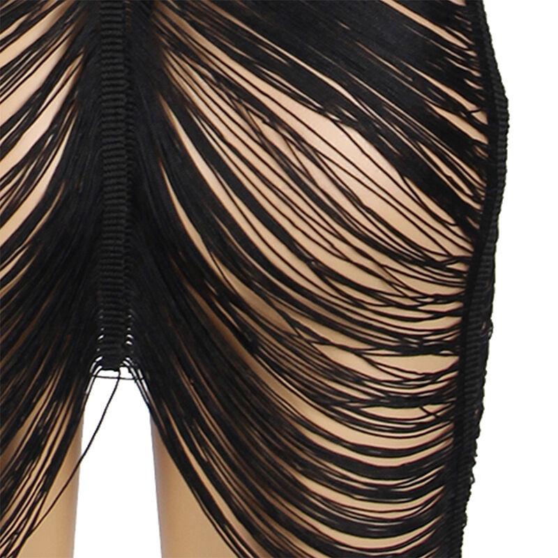 954239 STRAPPY DRESS + THONG BLACK L/XL