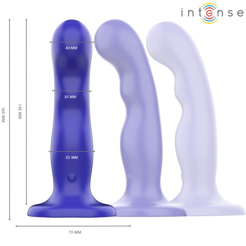 KRATKI VIBRATOR S USISNOM ČAŠOM PLAVI DALJINSKI UPRAVLJAČ