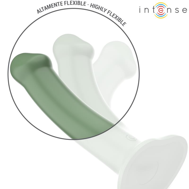 BECCA VIBRATOR WITH SUCTION CUP 10 VIBRATIONS GREEN REMOTE CONTROL