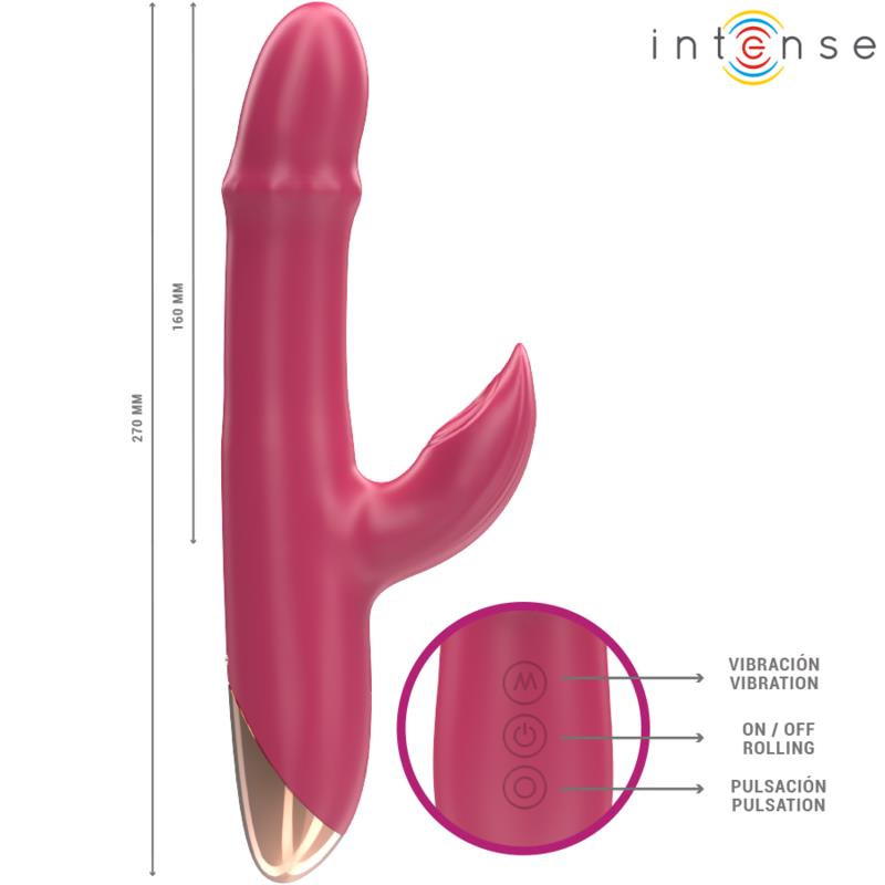CHLOE MULTIFUNKCIONALNI VIBRATOR 3 U 1 CRVENI