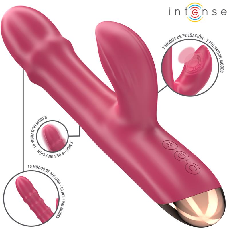 CHLOE MULTIFUNKCIONALNI VIBRATOR 3 U 1 CRVENI