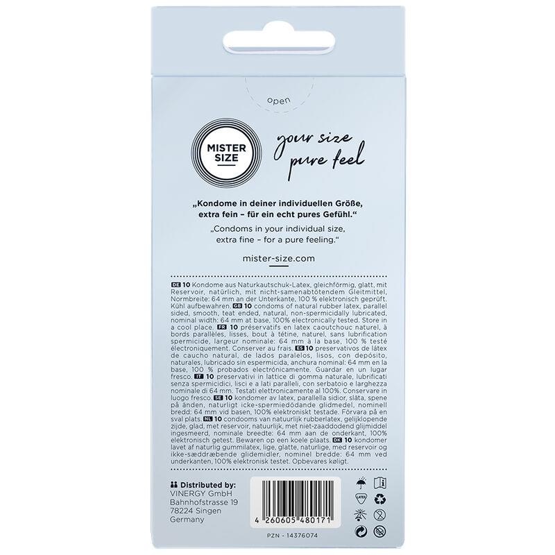 CONDOMS SIZE XXL 64 MM (10 UNITS)