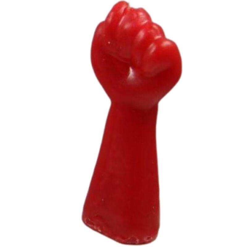 FIST SHAPED CANDLE RED