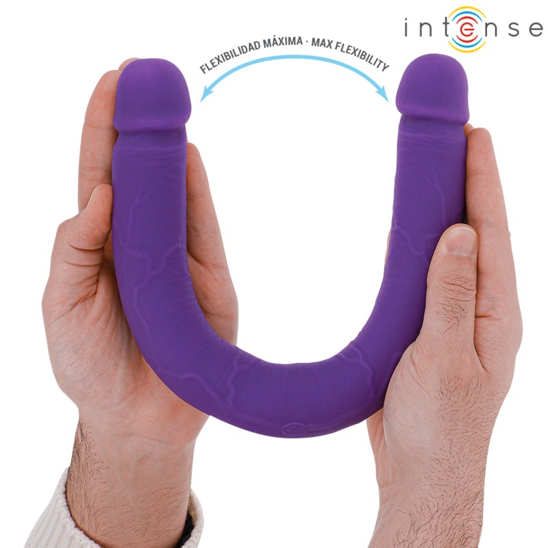 GUNTER DILDO DOUBLE VIBRATOR 40 CM PURPLE REMOTE CONTROL