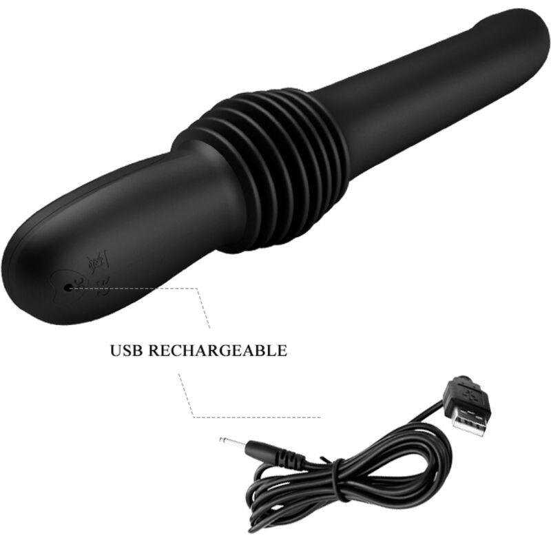 PAZUZU VIBRATOR 3 THRUST MODES BLACK