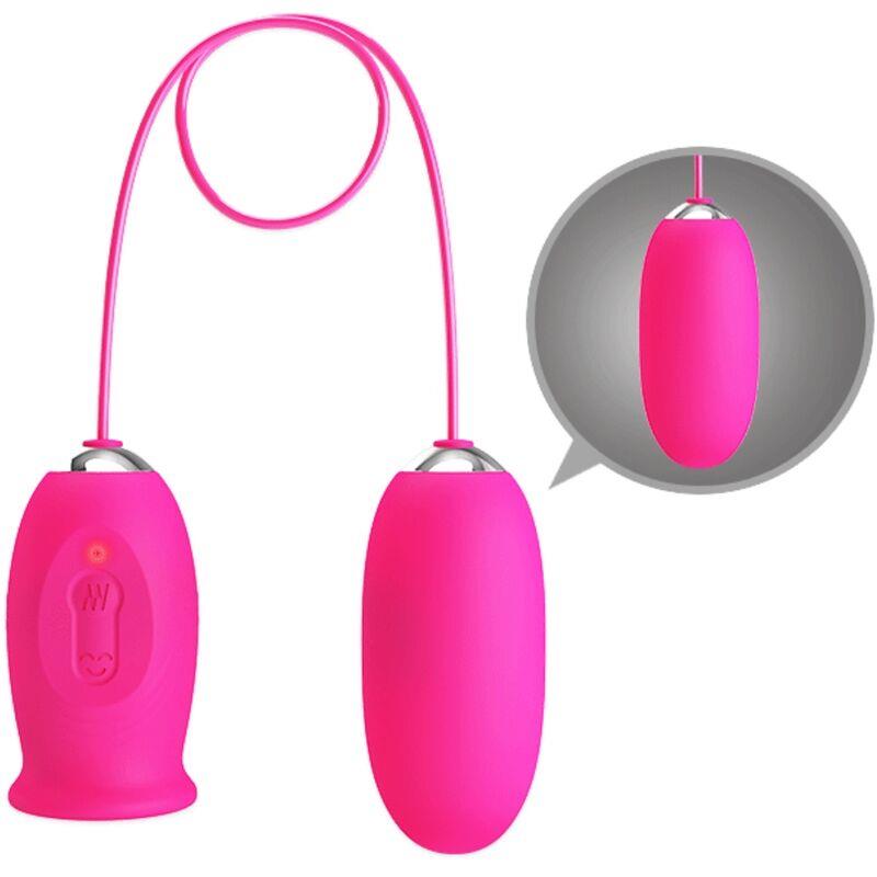 DAISY VIBRATING EGG + CLITORIS STIMULATING TONGUE PINK