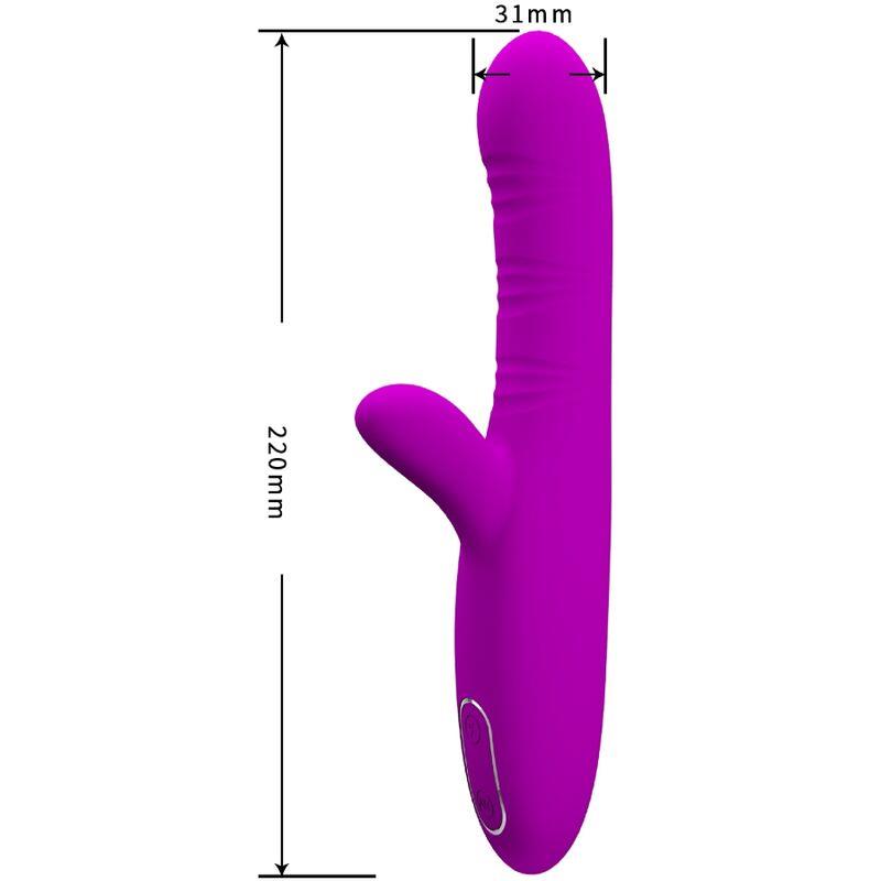 ANGELIQUE MULTIFUNKCIONALNI VIBRATOR + STIMULATOR KLITORISA PURPLE