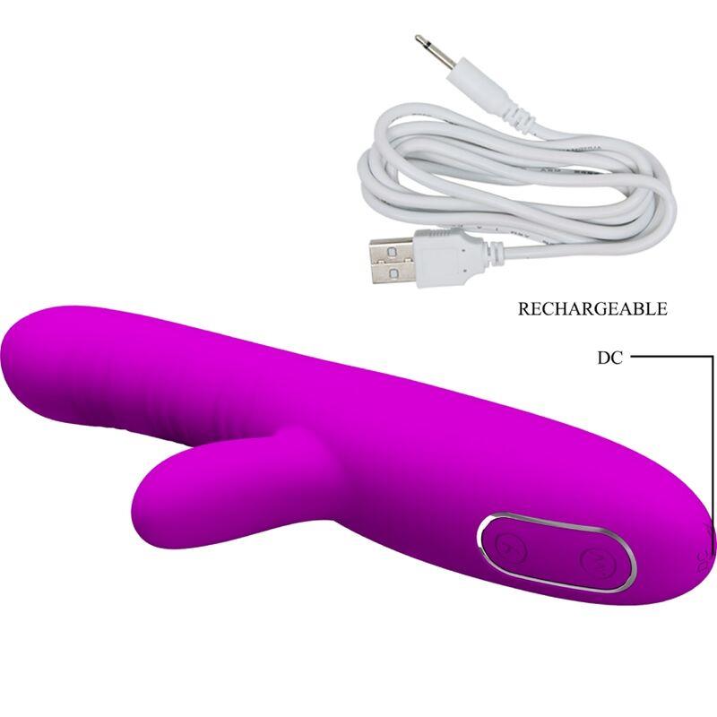 ANGELIQUE MULTIFUNKCIONALNI VIBRATOR + STIMULATOR KLITORISA PURPLE