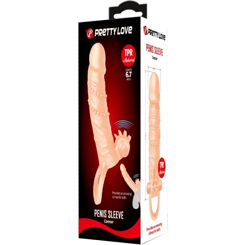 CONNOR PENIS SLEEVE + CLITORIS STIMULATOR FLESH