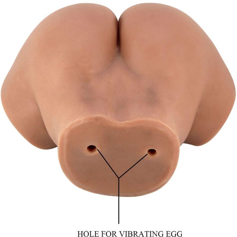 HAILEY VIBRATOR ZA GUZU S REALISTIČNOM VAGINOM I ANUSOM S DALJINSKIM UPRAVLJANJEM