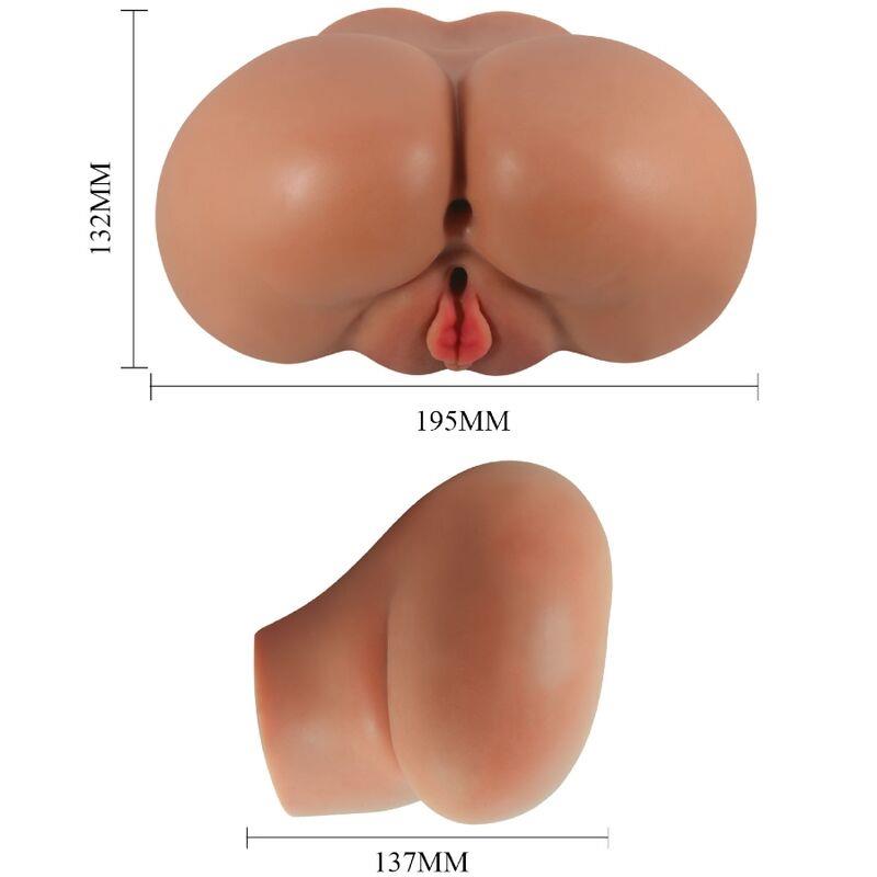 LUNA VIBRATOR BUTT WITH REALISTIC VAGINA AND ANUS CONTROL REMOTO