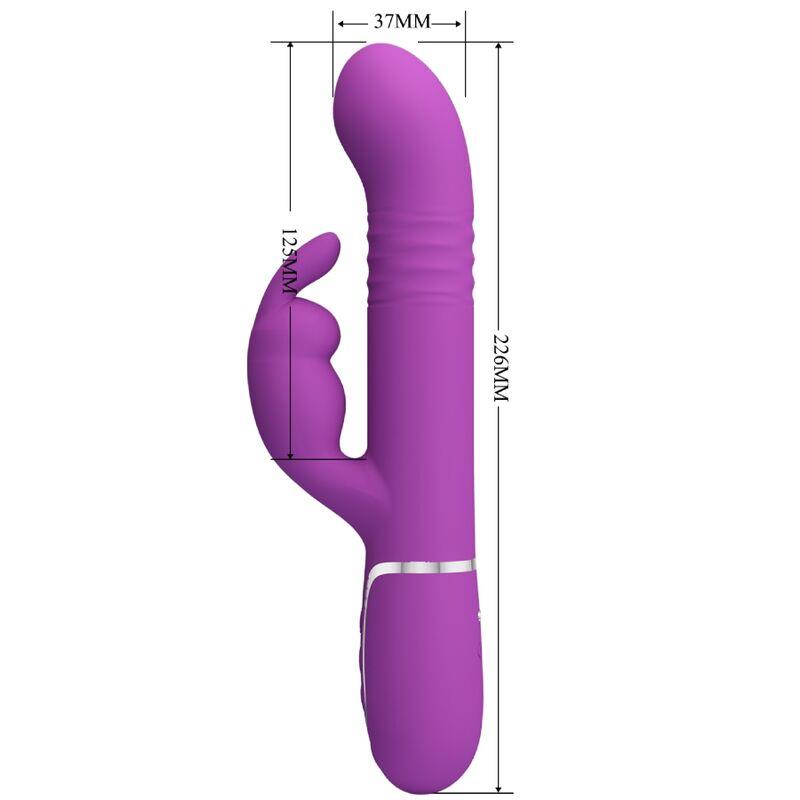 COALE 4 IN 1 MULTIFUNCTION RABBIT VIBRATOR PURPLE