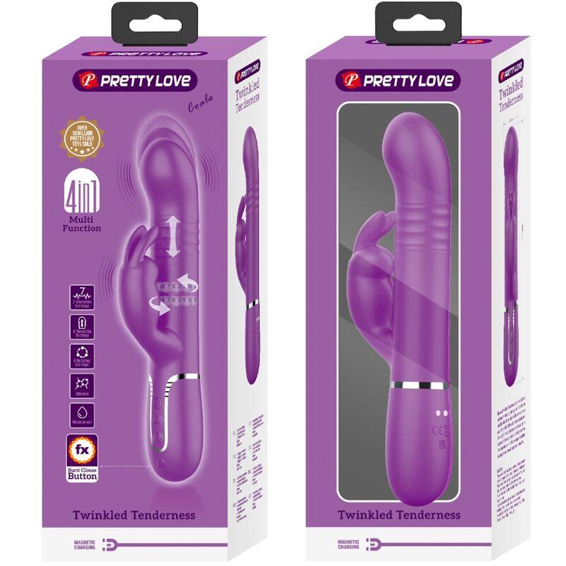 COALE 4 IN 1 MULTIFUNCTION RABBIT VIBRATOR PURPLE