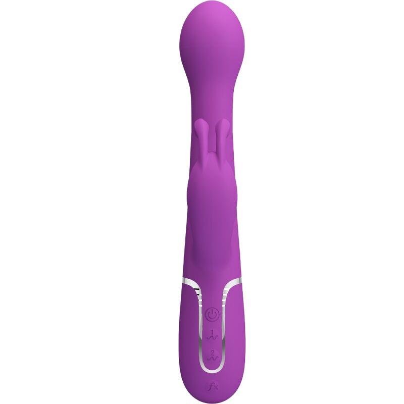 DEJON 3 IN 1 MULTIFUNCTION RABBIT VIBRATOR PURPLE