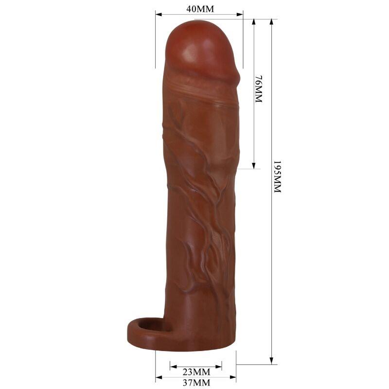 GERD PENIS SLEEVE WITH 7.6 CM EXTENSION MULATTO